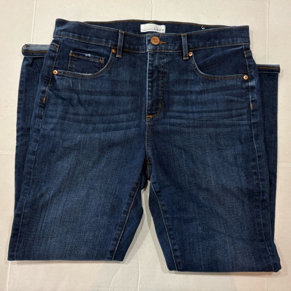 LOFT Denim - Loft skinny dark wash jeans, used, size 12, 31” inseam